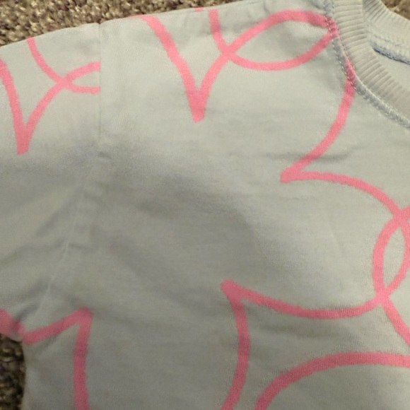 Zara Kids Blue Tee with Pink Floral Design - Picture 4 of 4